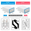 6 Packs Transparent Shoe Box  Organizers