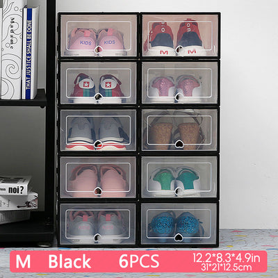 6 Packs Transparent Shoe Box  Organizers