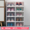 6 Packs Transparent Shoe Box  Organizers